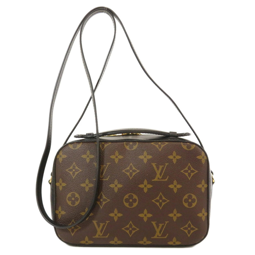 Louis Vuitton Shoulder Canvas Bag Saintonge Monogram Brown